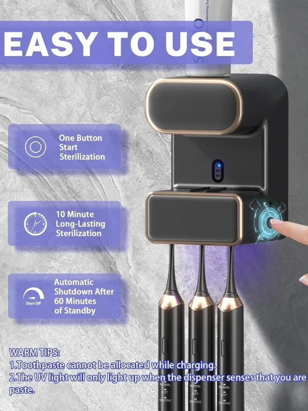 Wekity Automatic Toothpaste Dispenser